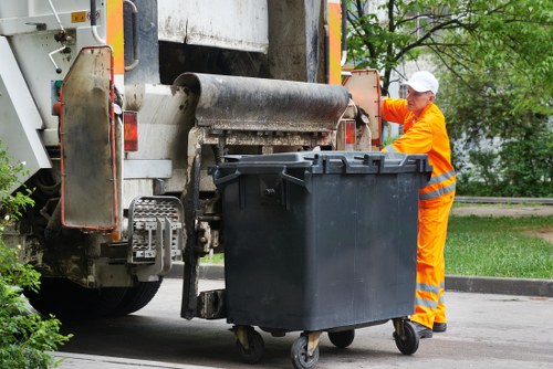 Recycling center in East London